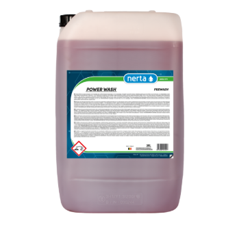 NERTA POWER WASH é um limpador alcalino para exteriores, com fragrância intensa.