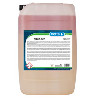 NERTA MEGA-NET é um limpador alcalino e concentrado à base de solventes e tensoativos especiais.